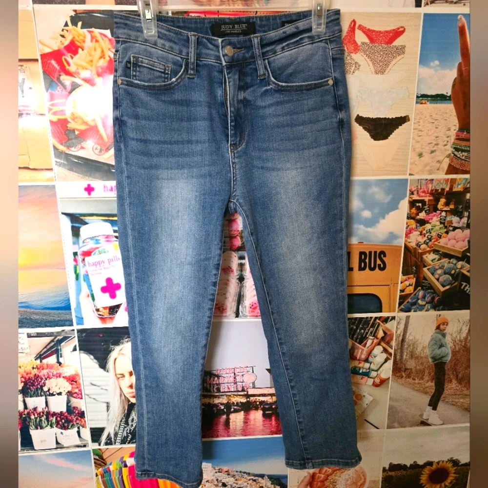 Judy Blue Skinny Fit Capri Blue Jeans Size 5/57